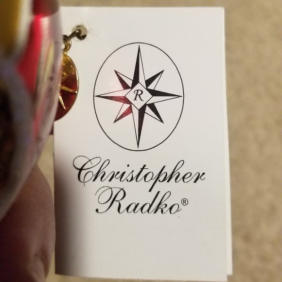 RARE VINTAGE CHRISTOPHER RADKO SUNRISE SERENADE DOUBLE REFLECTOR INDENT ORNAMENT - Picture 6 of 11